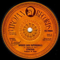Cynthia - Words (Are Impossible)