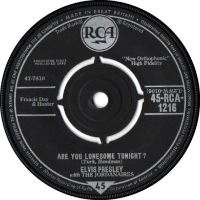 Elvis Presley With The Jordanaires - Are You Lonesome Tonight?