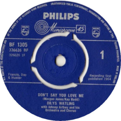 Dilys Watling – Don't Say You Love Me - Dilys Watling – Don't Say You Love Me
