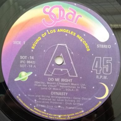 Dynasty - Do Me Right / I've Just Begun To Love You